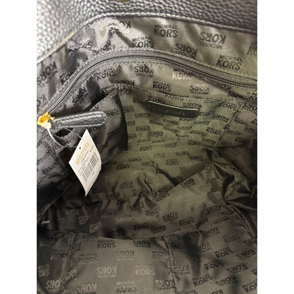 MICHAEL Kors Satchel Bag Black Leather Jamesport Two Way Adjustable Strap hobos - Picture 12 of 16